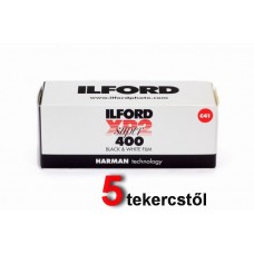 Ilford XP2 400 120 C-41 fekete-fehér negatív rollfilm (5 tekercs)